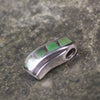 Hapopo Pounamu pendant set in Sterling Silver - NZ Greenstone