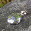 Hapopo Pounamu pendant set in Sterling Silver - NZ Greenstone