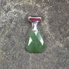 Hapopo Pounamu pendant set in Sterling Silver - NZ Greenstone