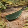 NZ Greenstone Small Freeform Pendant (BT664) Kawakawa Pounamu