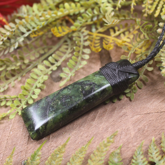 Douglas Creek Pounamu carved into a Toki Pendant - NZ Greenstone