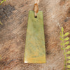 NZ Greenstone Small Toki Pendant (BT684) Flower Jade Pounamu
