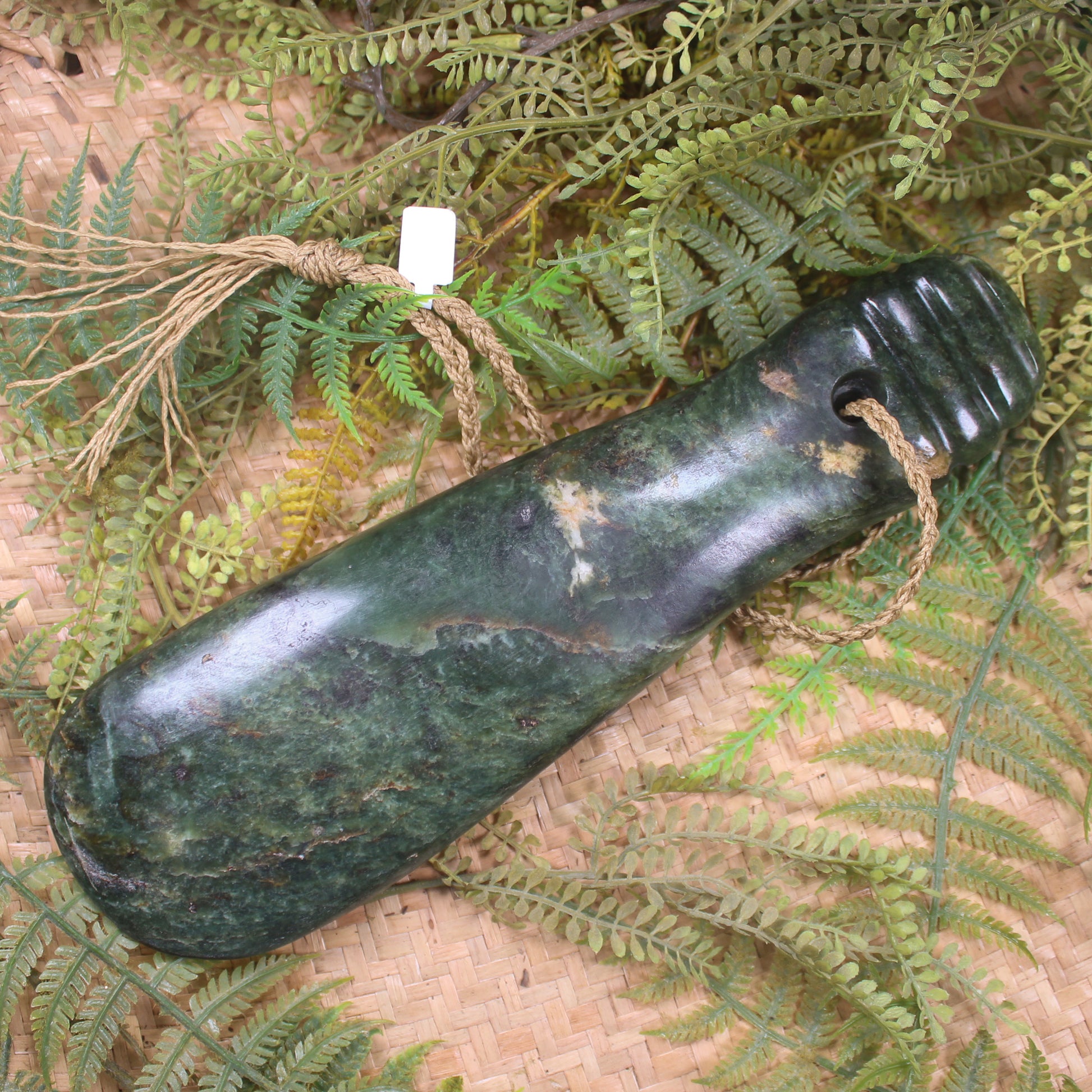Mere carved from Hapopo Pounamu - NZ Greenstone