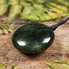 NZ Greenstone Medium Freeform Porowhita Pendant (BT720) Kawakawa Pounamu