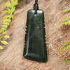 NZ Greenstone XSmall Toki Pendant (BT712) Kawakawa Pounamu