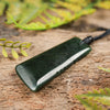 NZ Greenstone XSmall Toki Pendant (BT712) Kawakawa Pounamu