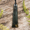 NZ Greenstone Small Freeform Toki Pendant (BT727) Kawakawa Pounamu