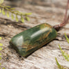 NZ Greenstone XSmall Freeform Toki Pendant (BT732) Flower Jade Pounamu