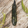 NZ Greenstone Small Freeform Roimata Pendant (BT713) Douglas Creek Pounamu