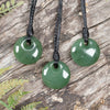 NZ Greenstone XSmall Porowhita Pendant Hapopo Pounamu