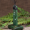 NZ Greenstone Toki with Koru Sculpture (CB549) Hapopo Pounamu