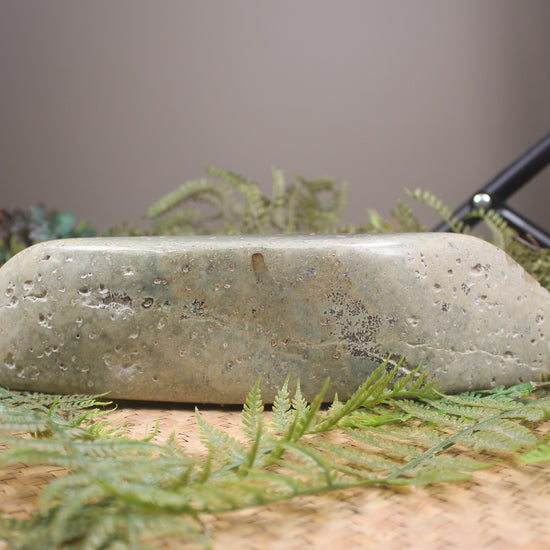 Freeform Serpentine Pounamu Sculpture - NZ Greenstone