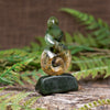 NZ Greenstone Medium Koru Twist Sculpture (CB552) Flower Jade Pounamu