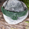 NZ Greenstone XLarge Eagle Kōuma Breastplate Pendant (CB968) Hapopo Pounamu