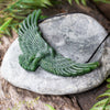 NZ Greenstone XLarge Eagle Kōuma Breastplate Pendant (CB968) Hapopo Pounamu