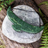 NZ Greenstone XLarge Eagle Kōuma Breastplate Pendant (CB968) Hapopo Pounamu