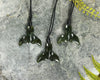 NZ Greenstone XSmall Whale Tail Pendant (BM686) Rimu Pounamu