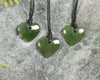 NZ Greenstone XSmall Heart Pendant (BM687) Hapopo Pounamu