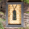NZ Greenstone Framed Toki Pendant (CA513) Kawakawa Pounamu