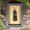 NZ Greenstone Framed Toki with Koru Pendant (CA514) Kawakawa Pounamu