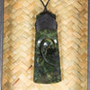 NZ Greenstone Framed Toki with Koru Pendant (CA514) Kawakawa Pounamu