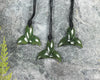 NZ Greenstone XSmall Whale Tail Pendant (BM684) Hapopo Pounamu