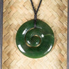NZ Greenstone Framed Koru Pendant (CA501) Kawakawa Pounamu