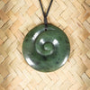 NZ Greenstone Framed Koru Pendant (CA502) Hapopo Pounamu