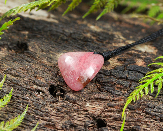 NZ Rhodonite XSmall Freeform Pendant (BN010)