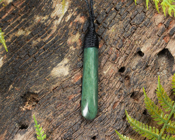 NZ Greenstone Small Freeform Roimata Pendant (BN584) Inanga Pounamu