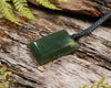 NZ Greenstone XSmall Freeform Toki Pendant (BN569) Flower Jade Pounamu