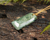 NZ Greenstone Small Freeform Toki Pendant (BN570) Hapopo Pounamu