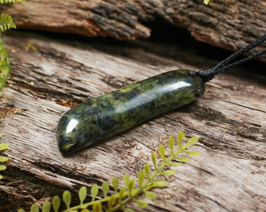 NZ Greenstone Small Freeform Toki Pendant (BN572) Douglas Creek Pounamu