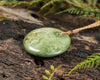 NZ Greenstone Medium Freeform Porowhita Pendant (BN580) Flower Jade Pounamu