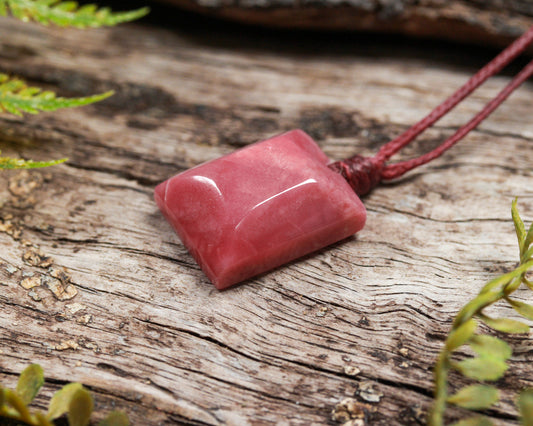 Rhodonite XSmall Freeform Pendant (BN018)