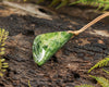 NZ Greenstone Small Freeform Pendant (BN590) Flower Jade Pounamu