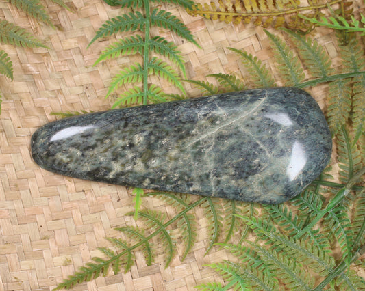 Freeform Serpentine Pounamu Sculpture - NZ Greenstone