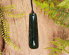 NZ Greenstone Medium Freeform Toki Pendant (BN603) Rimu Pounamu
