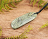 NZ Greenstone Medium Freeform Roimata Pendant (BN604) Hapopo Pounamu