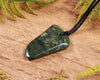 NZ Greenstone Small Freeform Niho Taniwha Tooth Pendant (BN606) Rimu Pounamu