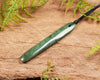 NZ Greenstone Medium Freeform Roimata Pendant (BN591) Hapopo Pounamu