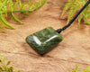 NZ Greenstone XSmall Freeform Toki Pendant (BN726) Rimu Pounamu