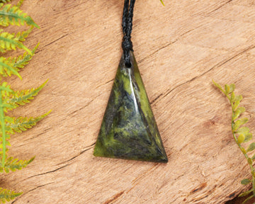 NZ Greenstone Small Freeform Pendant (BN724) Douglas Creek Pounamu