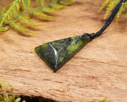 NZ Greenstone Small Freeform Pendant (BN724) Douglas Creek Pounamu