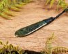 NZ Greenstone Medium Freeform Roimata Pendant (BN725) Rimu Pounamu