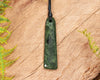 NZ Greenstone Small Freeform Toki Pendant (BN738) Rimu Pounamu