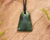 NZ Greenstone XSmall Freeform Toki Pendant (BN743) Hapopo Pounamu