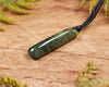 NZ Greenstone Small Freeform Roimata Pendant (BN739) Rimu Pounamu