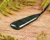 NZ Greenstone Medium Freeform Toki Pendant (BN745) Rimu Pounamu