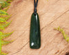 NZ Greenstone Small Freeform Toki Pendant (BN740) Kawakawa Pounamu